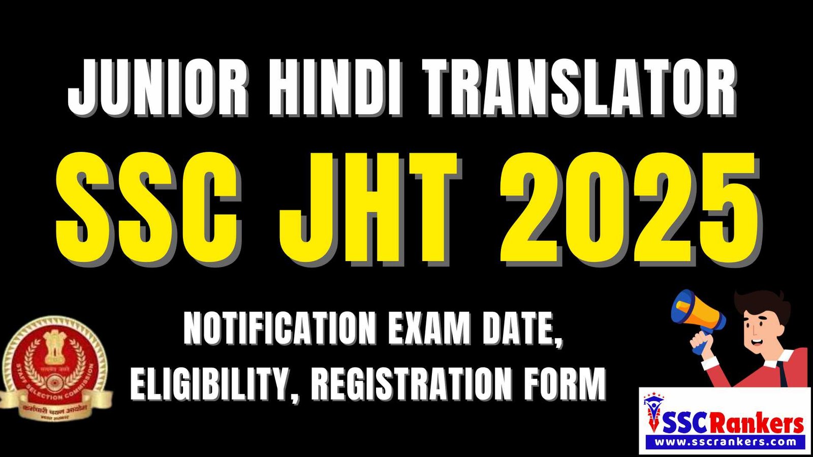 SSC JHT Junior Hindi Translation Notification